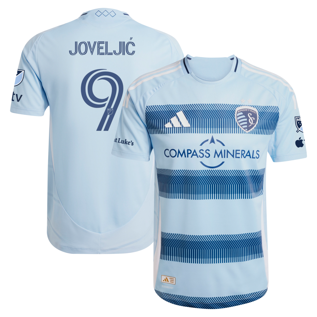 Men's Sporting Kansas City Dejan Joveljic adidas Light Blue 2025 One KC On-Field Authentic Jersey - Ujersey