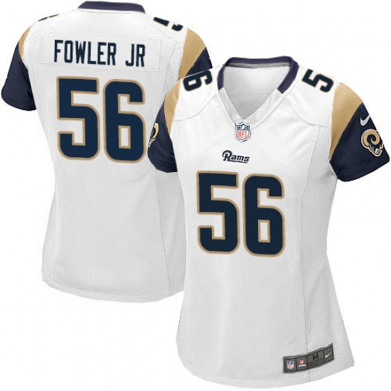 Women's Nike Los Angeles Rams #56 Dante Fowler Jr Game White NFL Jersey - Ujersey