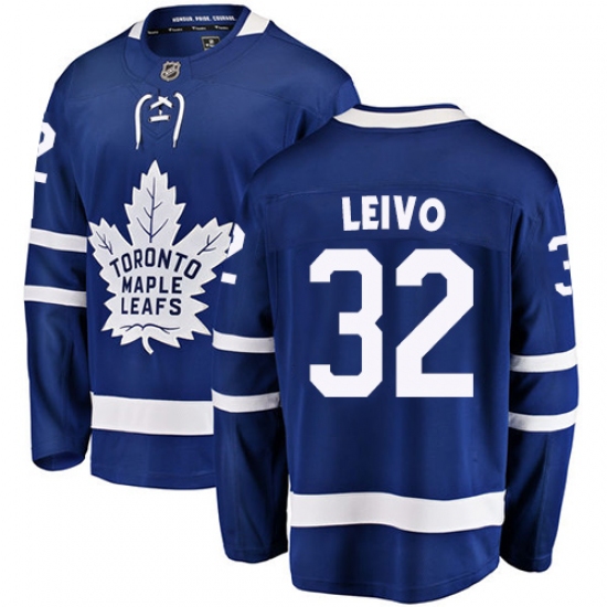 Youth Toronto Maple Leafs #32 Josh Leivo Fanatics Branded Royal Blue Home Breakaway NHL Jersey - Ujersey