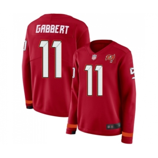 Women's Tampa Bay Buccaneers #11 Blaine Gabbert Limited Red Therma Long Sleeve Football Jersey - Ujersey