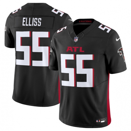 Men's Atlanta Falcons #55 Kaden Elliss Black 2025 F.U.S.E. Vapor Untouchable Limited Football Stitched Jersey - Ujersey