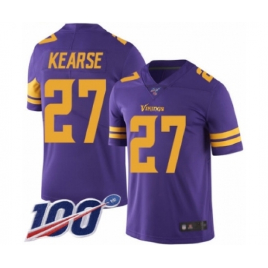 Men's Minnesota Vikings #27 Jayron Kearse Limited Purple Rush Vapor Untouchable 100th Season Football Jersey - Ujersey