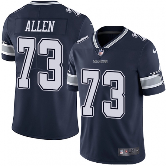 Youth Nike Dallas Cowboys #73 Larry Allen Navy Blue Team Color Vapor Untouchable Limited Player NFL Jersey - Ujersey