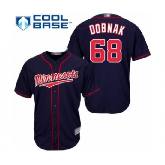 Youth Minnesota Twins #68 Randy Dobnak Authentic Navy Blue Alternate Road Cool Base Baseball Player Jersey - Ujersey