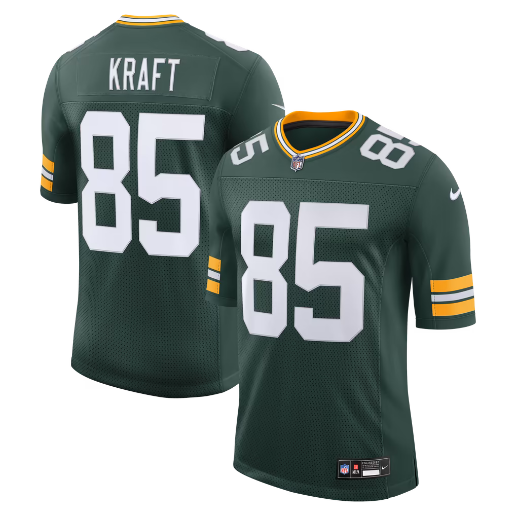 Men's Green Bay Packers Tucker Kraft Nike Green Vapor Untouchable Stitched Limited Jersey - Ujersey
