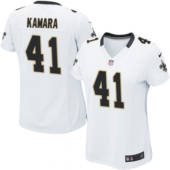 Women's Nike New Orleans Saints #41 Alvin Kamara Game White NFL Jersey - Ujersey