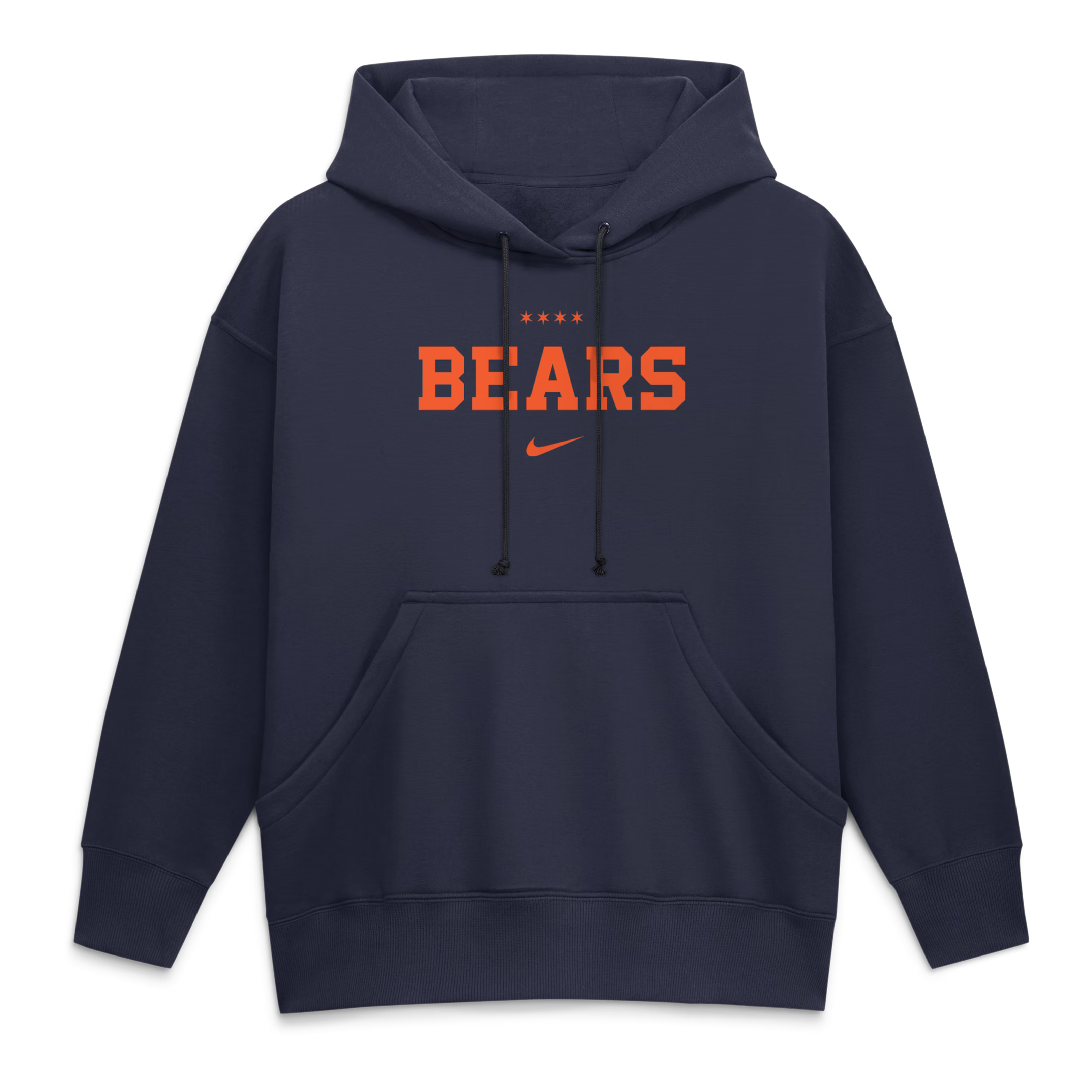 Women's Chicago Bears  Nike Navy 2026 Rivalries Collection Oversized Pullover Hoodie - U-jersey