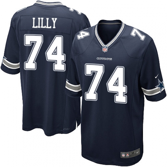 Men's Nike Dallas Cowboys #74 Bob Lilly Game Navy Blue Team Color NFL Jersey - Ujersey