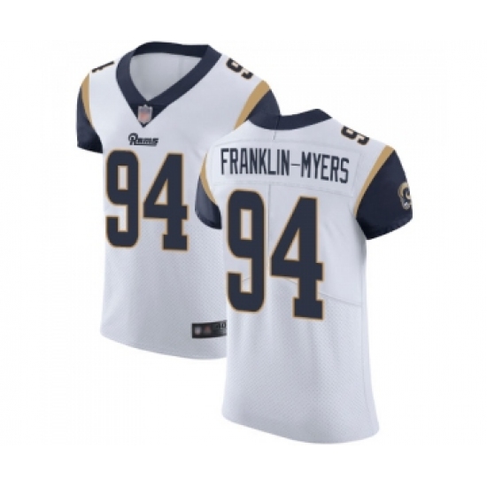 Men's Los Angeles Rams #94 John Franklin-Myers White Vapor Untouchable Elite Player Football Jersey - Ujersey