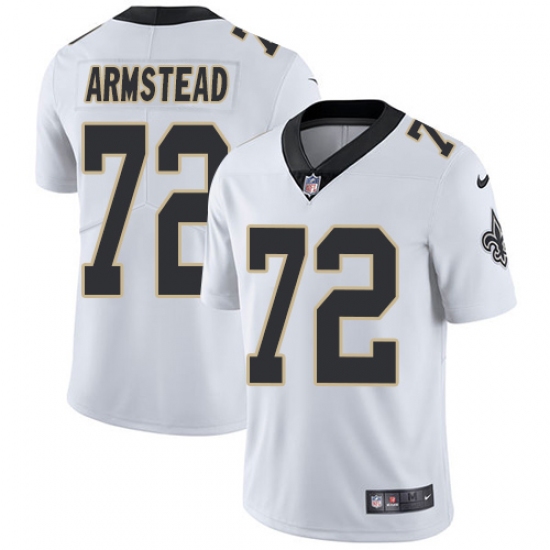 Youth Nike New Orleans Saints #72 Terron Armstead White Vapor Untouchable Limited Player NFL Jersey - Ujersey