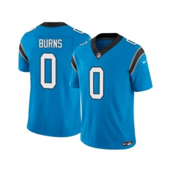 Men's Nike Carolina Panthers #0 Brian Burns Blue 2023 F.U.S.E. Vapor Untouchable Football Stitched Jersey - Ujersey
