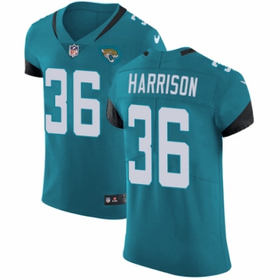 Men's Nike Jacksonville Jaguars #36 Ronnie Harrison Black Alternate Vapor Untouchable Elite Player NFL Jersey - Ujersey