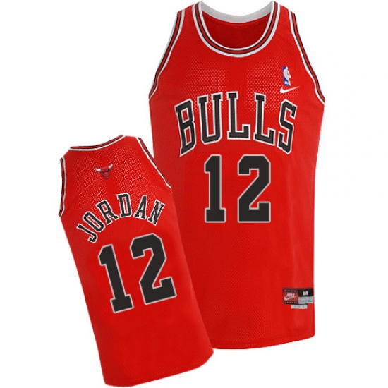 Men's Nike Chicago Bulls #12 Michael Jordan Swingman Red Throwback NBA Jersey - Ujersey