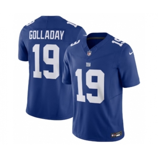 Men's Nike New York Giants #19 Kenny Golladay Blue 2023 F.U.S.E. Vapor Untouchable Limited Stitched Jersey - Ujersey