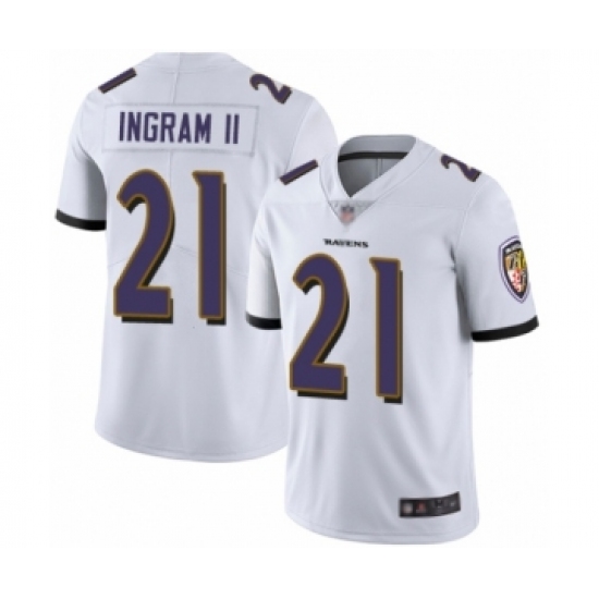 Youth Baltimore Ravens #21 Mark Ingram II White Vapor Untouchable Limited Player Football Jersey - Ujersey