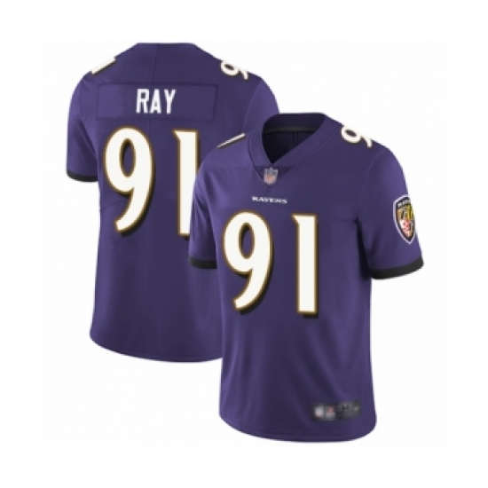 Youth Baltimore Ravens #91 Shane Ray Purple Team Color Vapor Untouchable Limited Player Football Jersey - Ujersey
