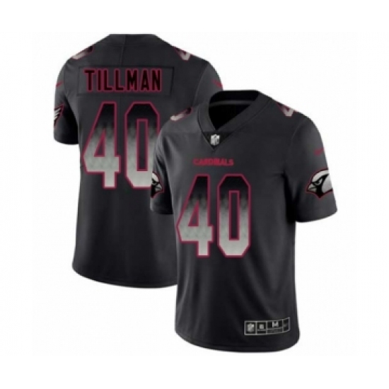 Men's Arizona Cardinals #40 Pat Tillman Limited Black Smoke Fashion Football Jersey - Ujersey