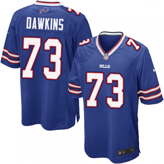 Men's Nike Buffalo Bills #73 Dion Dawkins Game Royal Blue Team Color NFL Jersey