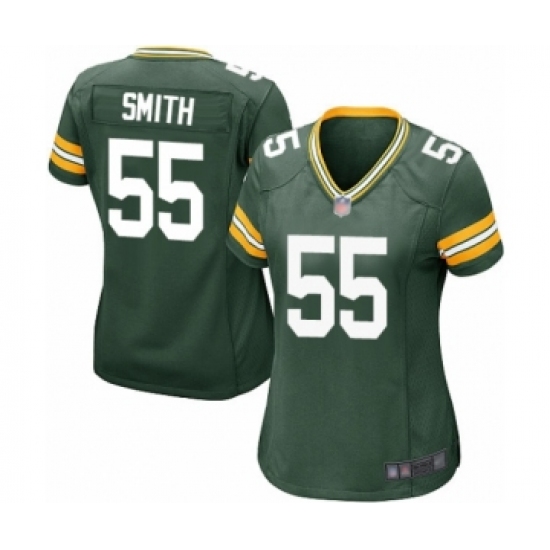 Women's Green Bay Packers #55 Za'Darius Smith Game Green Team Color Football Jersey - Ujersey