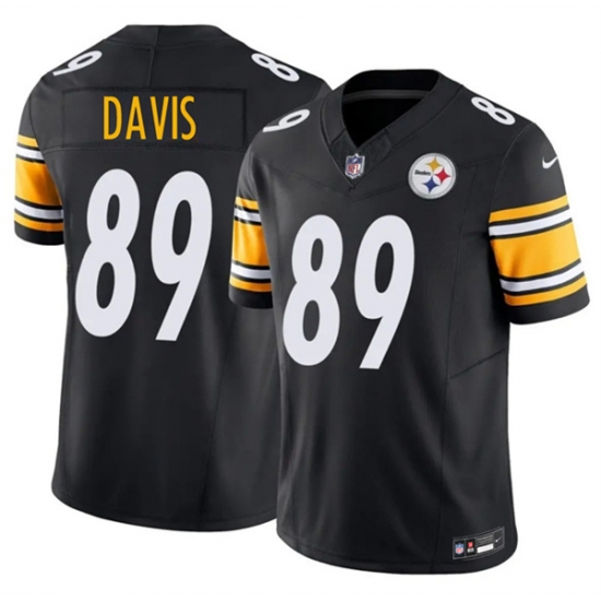 Men's Pittsburgh Steelers #89 Joaquin Davis Black 2026 F.U.S.E. Vapor Limited Football Stitched Jersey - Ujersey