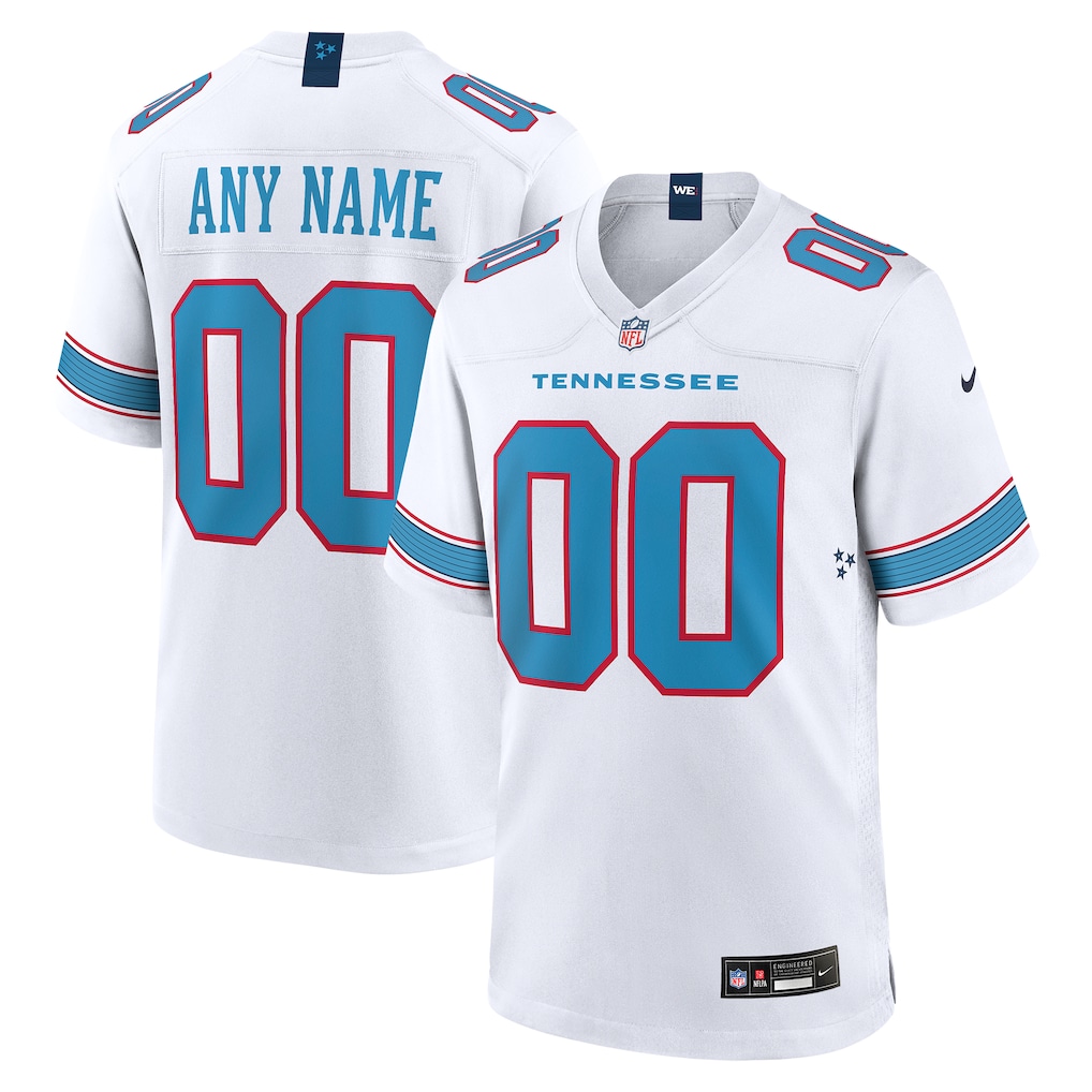Men's Tennessee Titans Nike White Game Custom Jersey