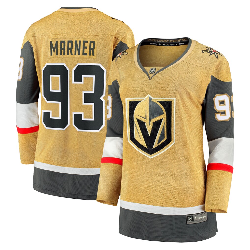 Women's Vegas Golden Knights Mitch Marner Fanatics Gold Home Breakaway Jersey - U-jersey