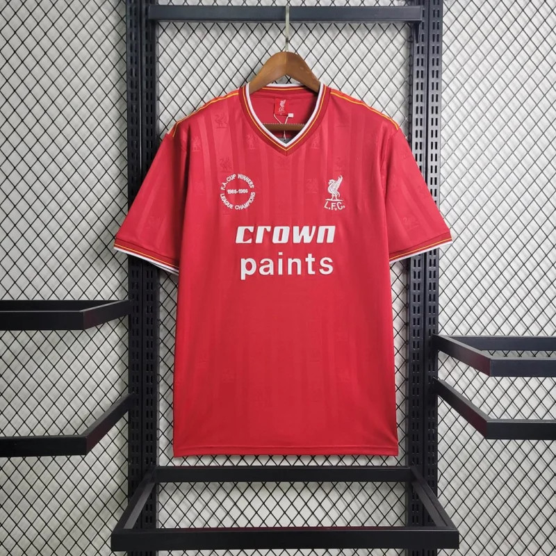Liverpool Retro Football Jersey Home Custom Shirt 1985-86 - ujerseystore
