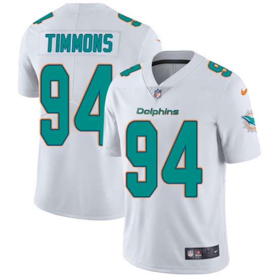 Youth Nike Miami Dolphins #94 Lawrence Timmons Elite White NFL Jersey - Ujersey