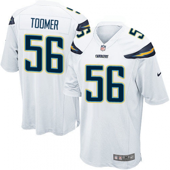 Men's Nike Los Angeles Chargers #56 Korey Toomer Game White NFL Jersey - Ujersey