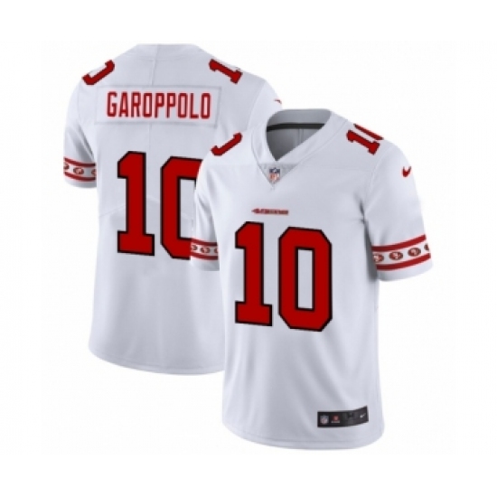 Men's San Francisco 49ers #10 Jimmy Garoppolo White Team Logo Cool Edition Jersey - Ujersey