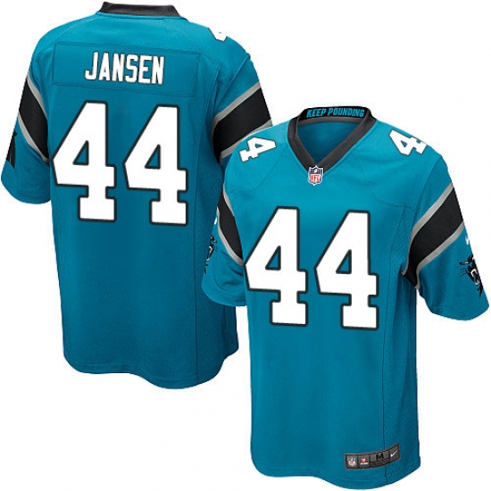 Men's Nike Carolina Panthers #44 J.J. Jansen Game Blue Alternate NFL Jersey - Ujersey
