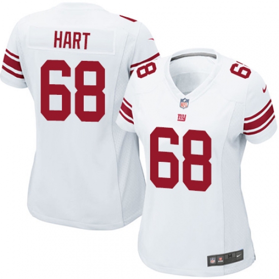 Women's Nike New York Giants #68 Bobby Hart Game White NFL Jersey - Ujersey