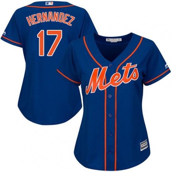 Women's Majestic New York Mets #17 Keith Hernandez Replica Royal Blue Alternate Home Cool Base MLB Jersey - Ujersey