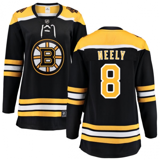 Women's Boston Bruins #8 Cam Neely Authentic Black Home Fanatics Branded Breakaway NHL Jersey - Ujersey