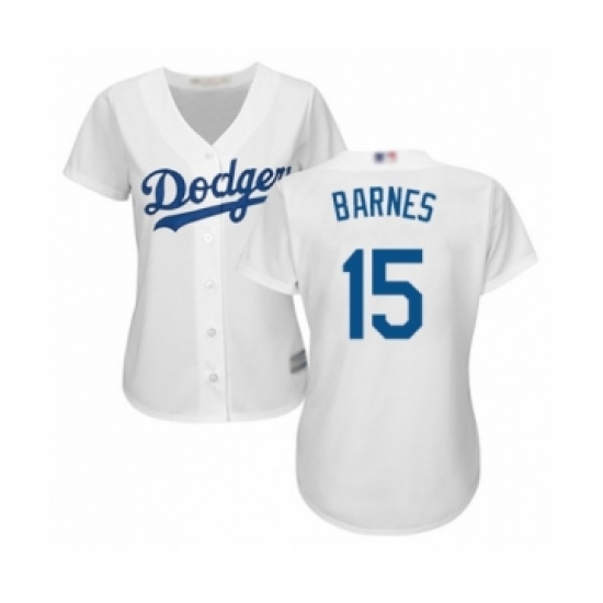 Women's Los Angeles Dodgers #15 Austin Barnes Authentic White Home Cool Base Baseball Player Jersey - Ujersey