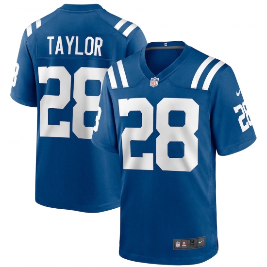 Men's Indianapolis Colts #28 Jonathan Taylor Blue Nike Royal Limited Jersey - Ujersey