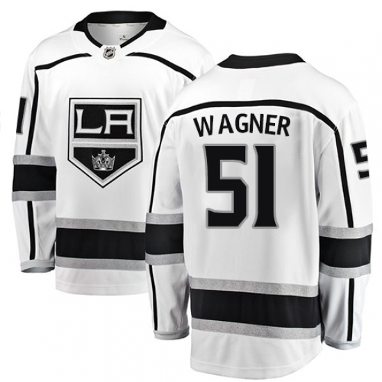 Youth Los Angeles Kings #51 Austin Wagner Authentic White Away Fanatics Branded Breakaway NHL Jersey - Ujersey