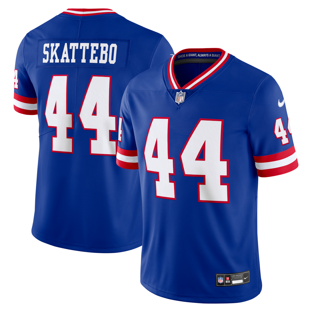 Men's New York Giants Cam Skattebo Nike Royal Legacy Vapor Untouchable Stitched Limited Jersey - SUjersey01