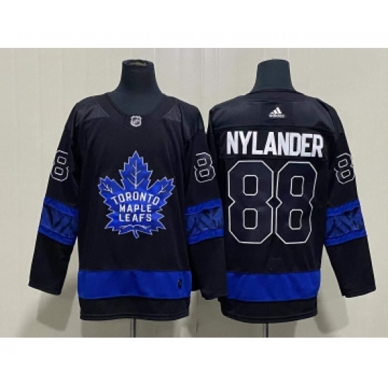 Men's Toronto Maple Leafs #88 William Nylander Black X Drew House Inside Out Stitched Jersey - Ujersey