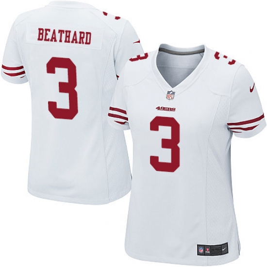 Women's Nike San Francisco 49ers #3 C. J. Beathard Game White NFL Jersey - Ujersey