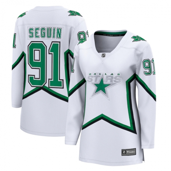 Women's Dallas Stars #91 Tyler Seguin Fanatics Branded White 2020-21 Special Edition Breakaway Player Jersey - Ujersey