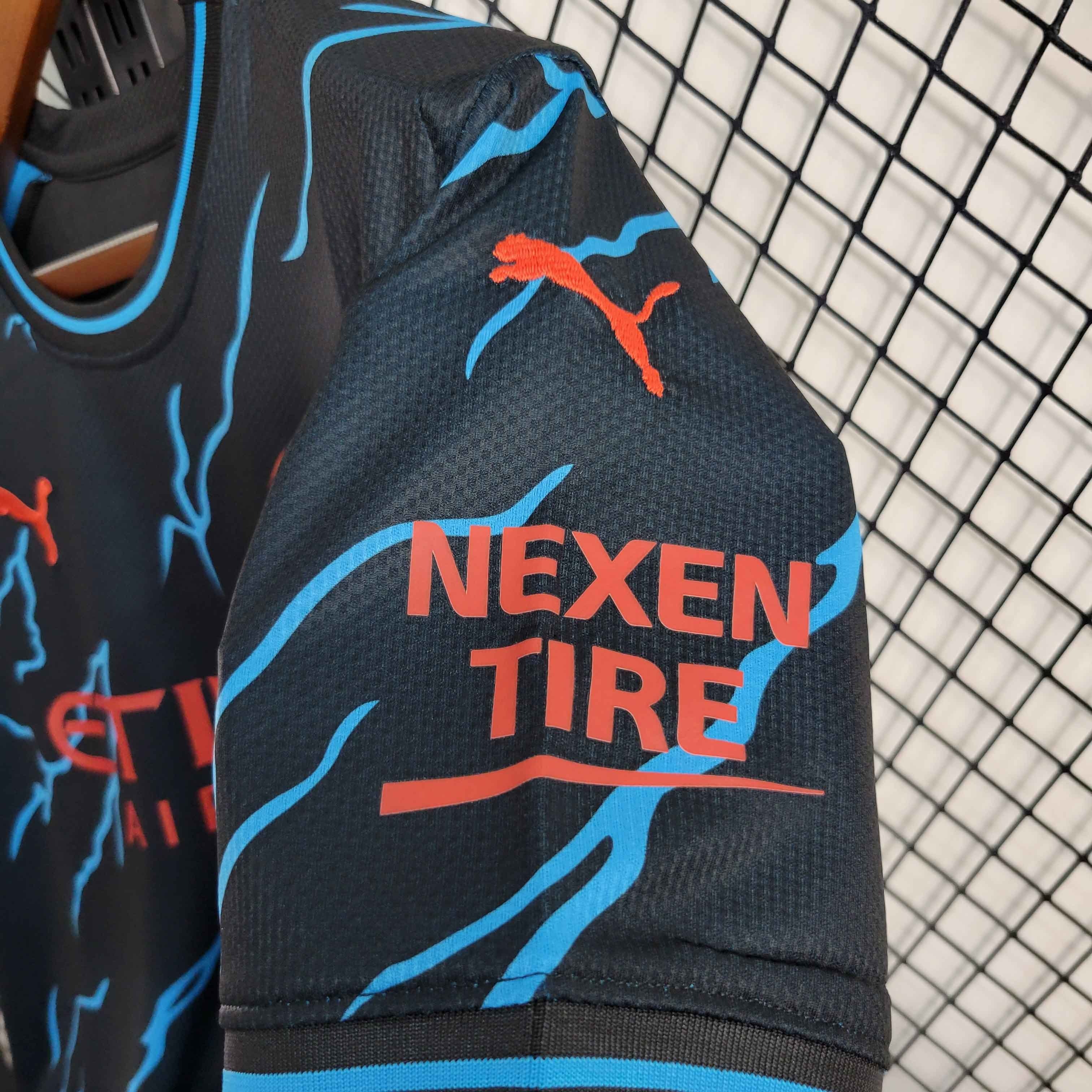 Manchester City Football Jersey Third Away Shirt 2023/24