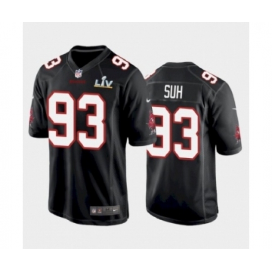 Men's Tampa Bay Buccaneers #93 Ndamukong Suh Black game Super Bowl LV Jersey - Ujersey