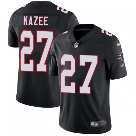 Youth Nike Atlanta Falcons #27 Damontae Kazee Black Alternate Vapor Untouchable Limited Player NFL Jersey - Ujersey