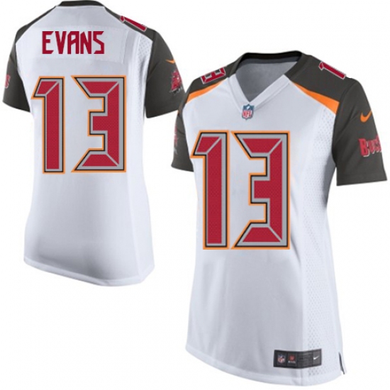 Women's Nike Tampa Bay Buccaneers #13 Mike Evans Game White NFL Jersey - Ujersey