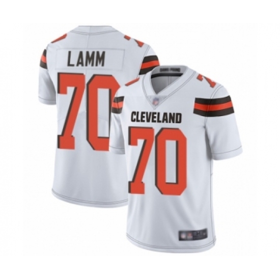 Youth Cleveland Browns #70 Kendall Lamm White Vapor Untouchable Limited Player Football Jersey - Ujersey