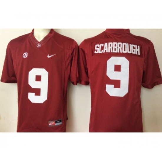 Alabama Crimson Tide 9 Bo Scarbrough Red College Football Jersey - Ujersey