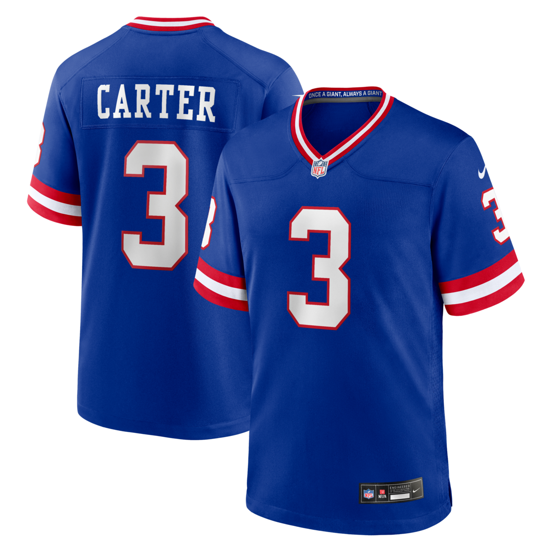 Men's New York Giants Abdul Carter Nike Royal Alternate 2 Game Jersey