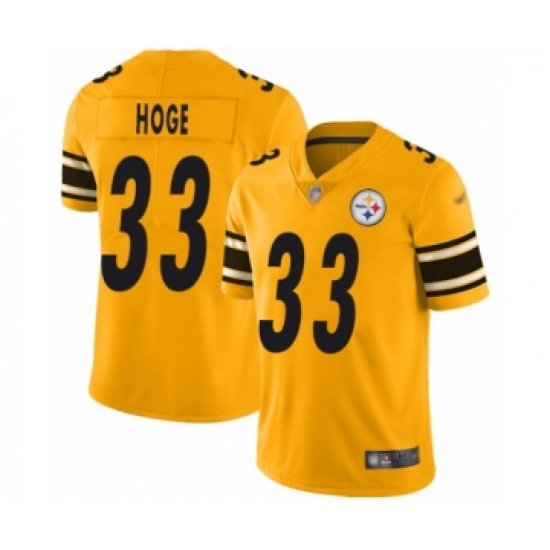 Men's Pittsburgh Steelers #33 Merril Hoge Limited Gold Inverted Legend Football Jersey - Ujersey