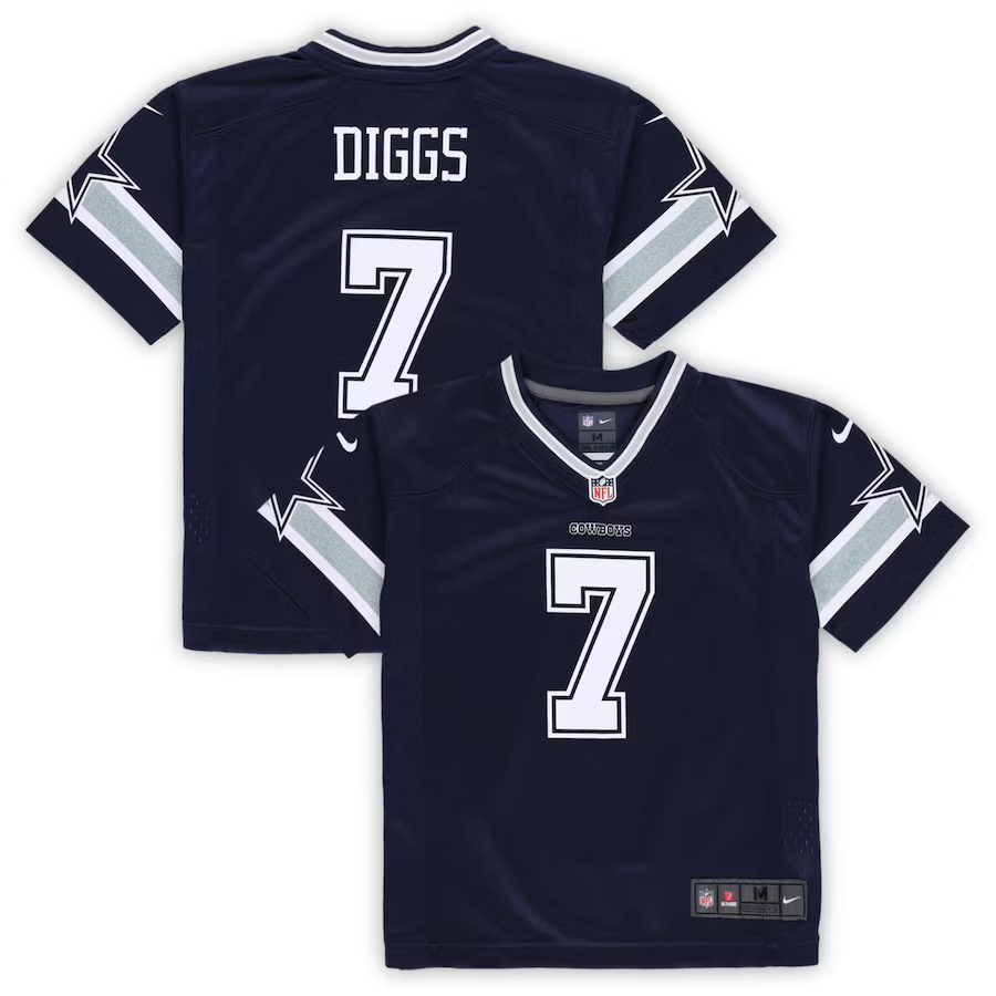 Preschool Dallas Cowboys Trevon Diggs Nike Navy Game Jersey